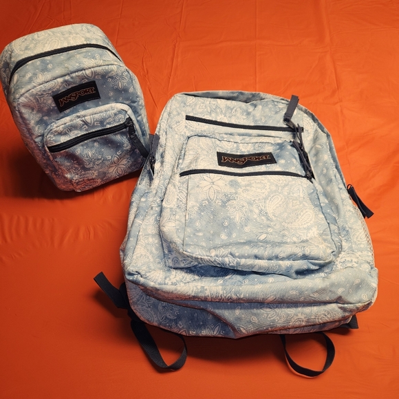 Jansport Handbags - JansSport Big Student Backpack Lucky Bandanna w/Matching Big Break Lunch Pack